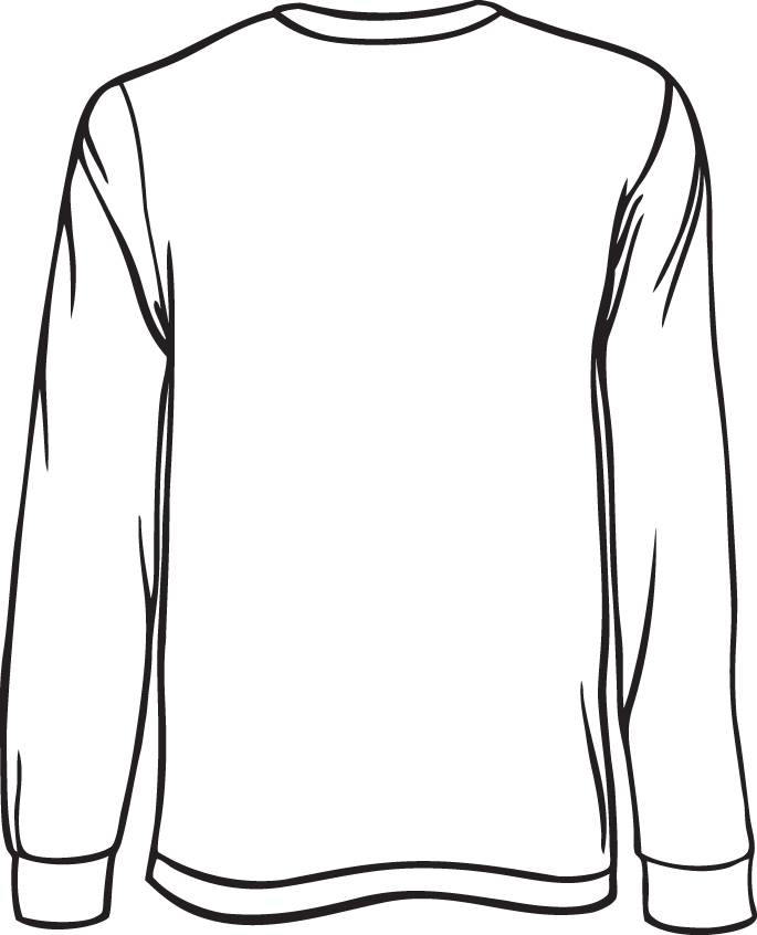 Template Long Sleeve T-shirt - ClipArt Best