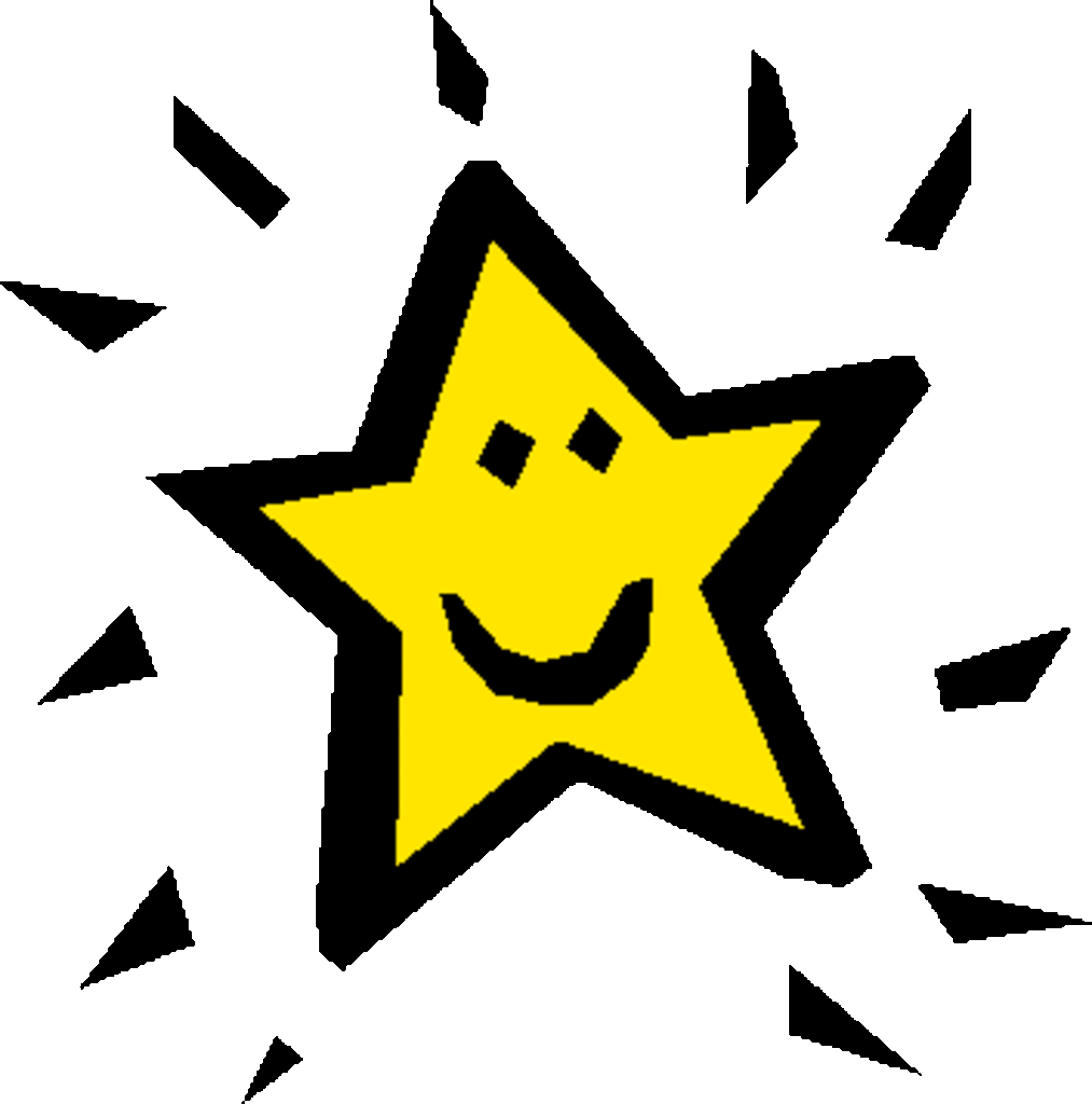 Smiley stars clipart