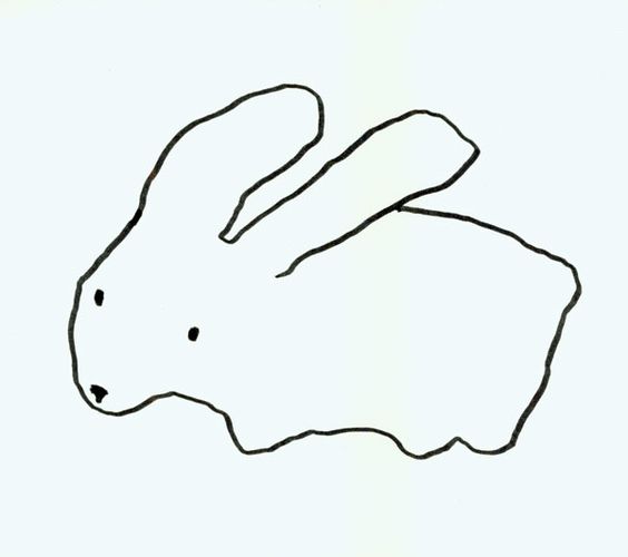 Rabbit drawing, Rabbit and Drawings