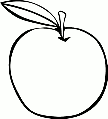 Clipart outline fruits