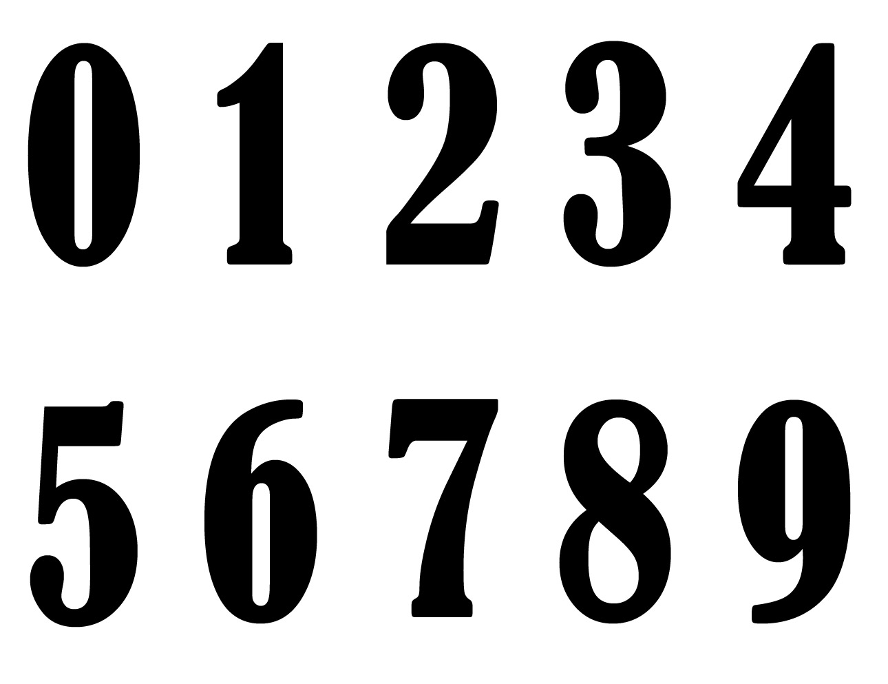 Old English Numbers - ClipArt Best