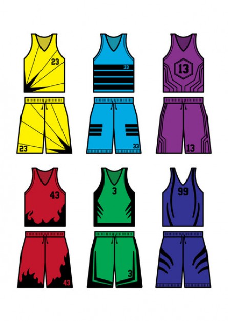 Basketball Uniform Shirt and Pants Vector | Free Download
