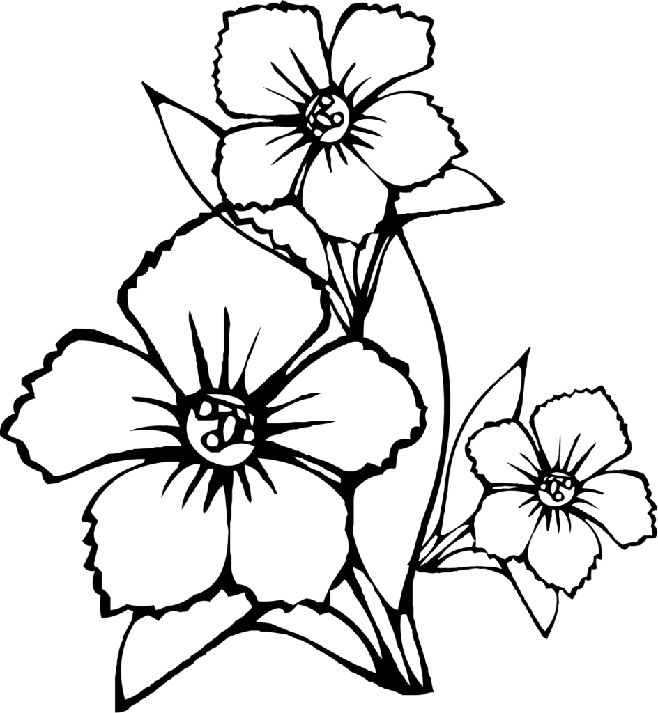 Coloring Pictures Of Flowers #414