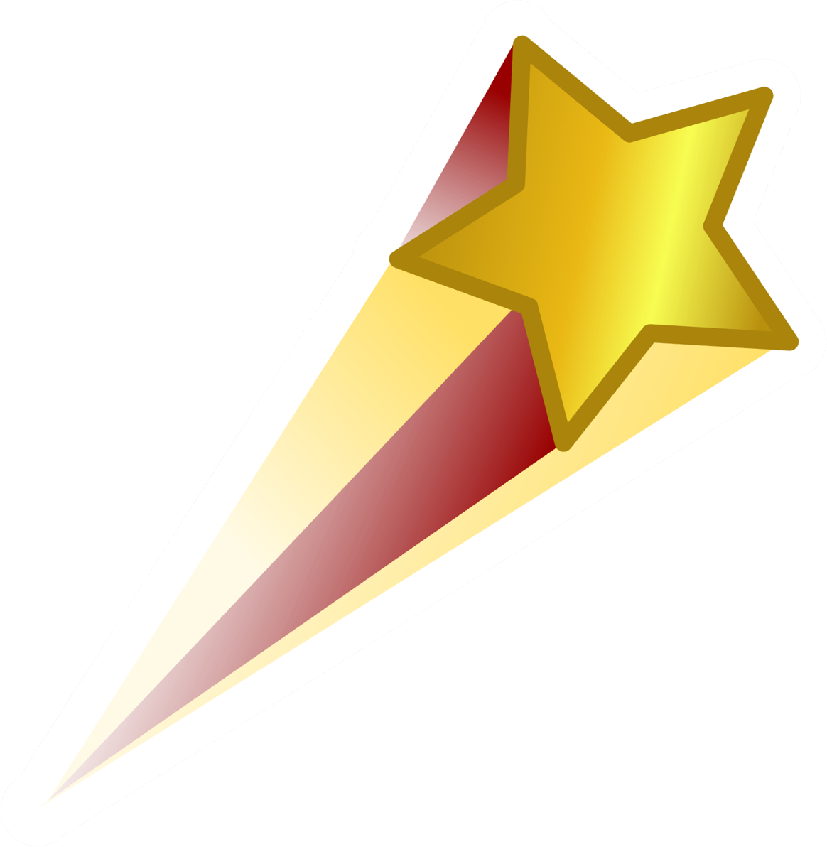 Shooting star transparent clipart