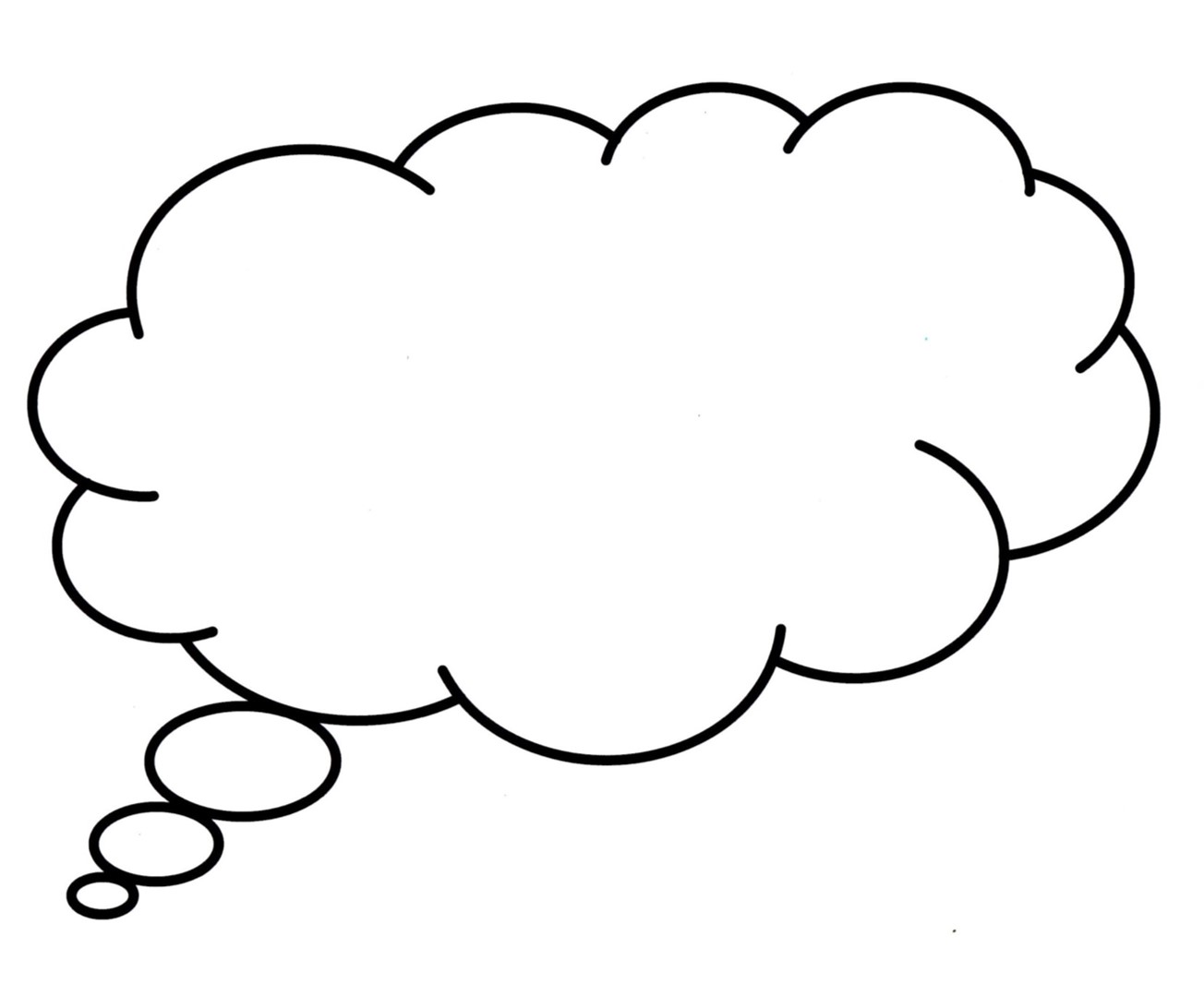 Thought Bubble Outline - ClipArt Best