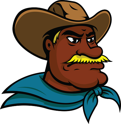 Cartoon Of The Cowboy Mustache Clip Art, Vector Images ...