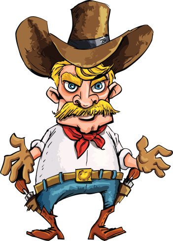 Cartoon Of The Cowboy Boots Clip Art, Vector Images ...