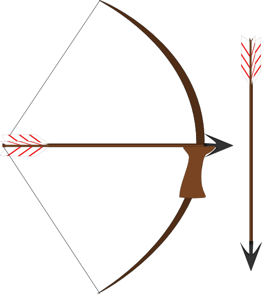 Clipart Bow And Arrow - Tumundografico