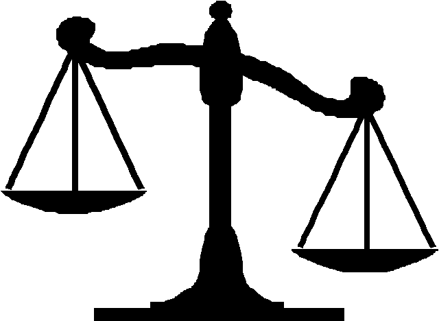 Tilted Balance Scale Clipart
