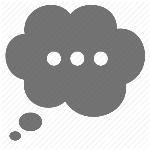 Thinking, thought bubble icon #6629 - Free Icons and PNG Backgrounds