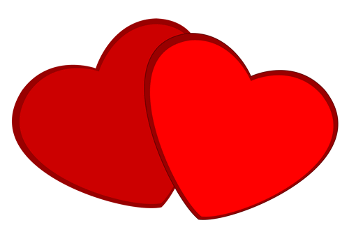 Two Hearts Clipart - Free Clipart Images