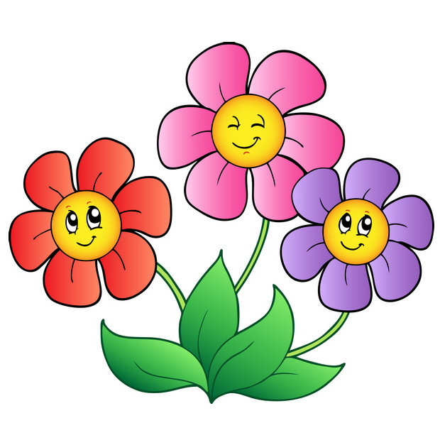 Cartoon flowers pictures images