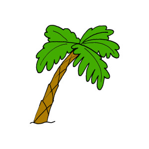 cartoon palm tree - Polyvore