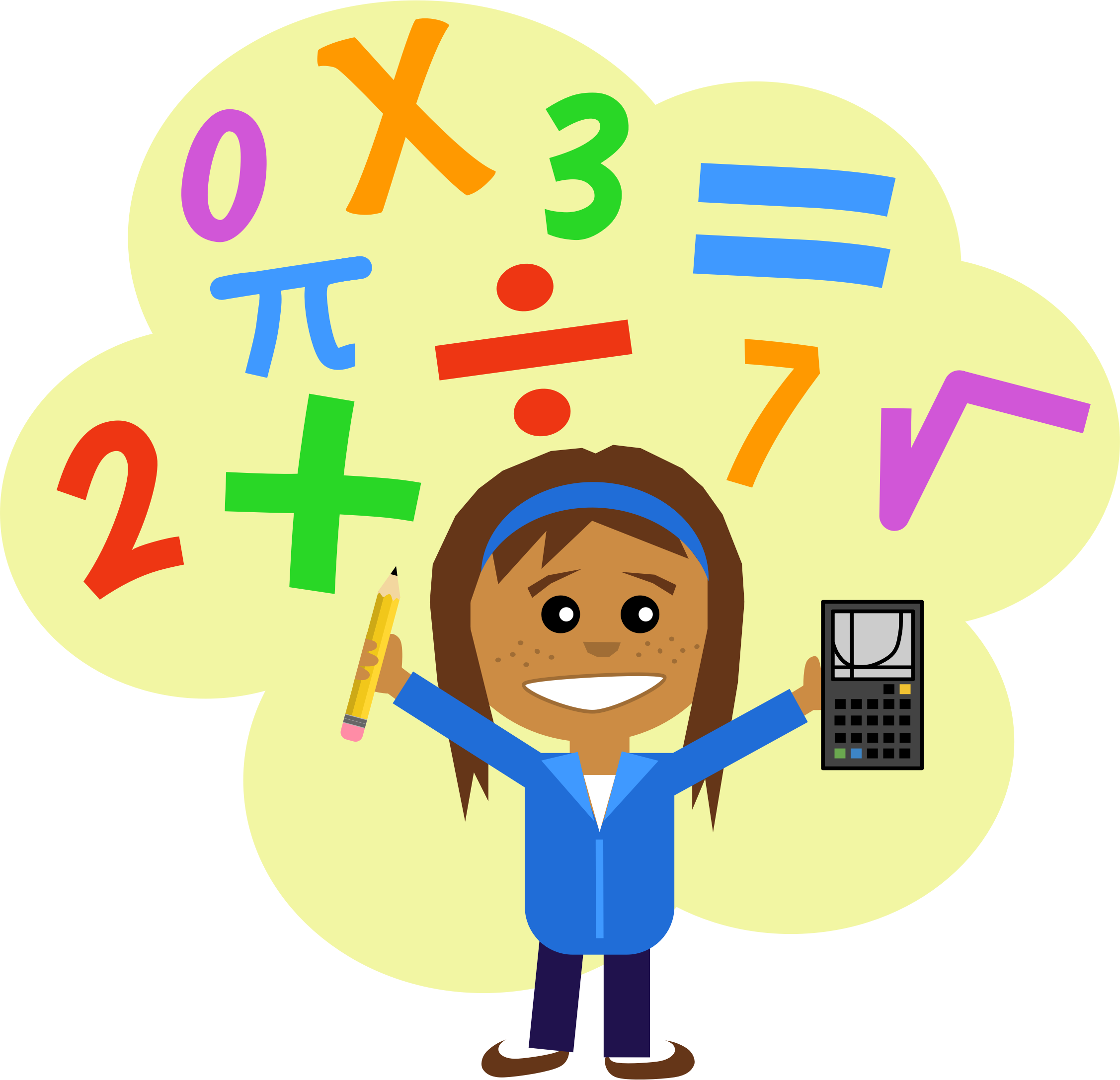 Math symbols clipart