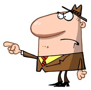 Person pointing clipart