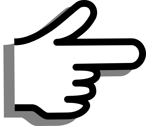 Cartoon Pointing Finger Clipart