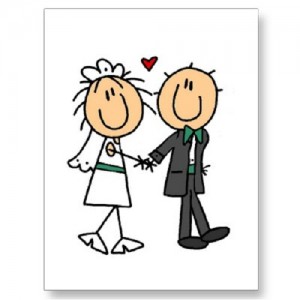 Bride and groom kissing clipart image a cartoon clip art ...