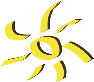 Sun clip art Free Vector