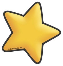 Yellow Star with Black Outline 2 | Product Detail | Scholastic ...