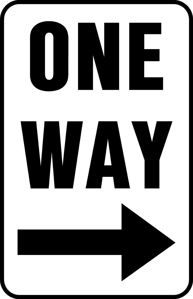 One Way Sign Clipart Best