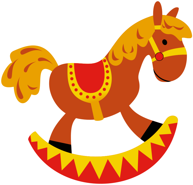 Free to Use & Public Domain Rocking Horse Clip Art