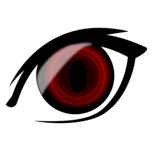 Vampire Anime Eye clip art - vector clip art online, royalty free ...