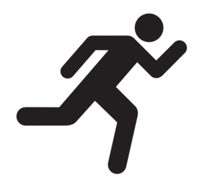 Person Running Fast Royalty Free Clipart Picture