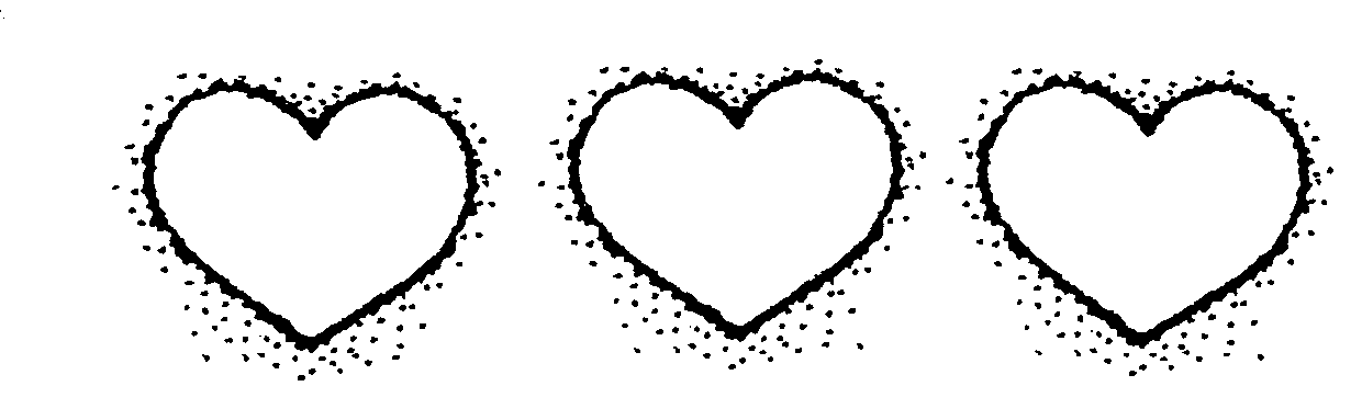 Row of hearts clip art