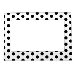 Simple Black Pattern Magnetic Picture Frames | Zazzle