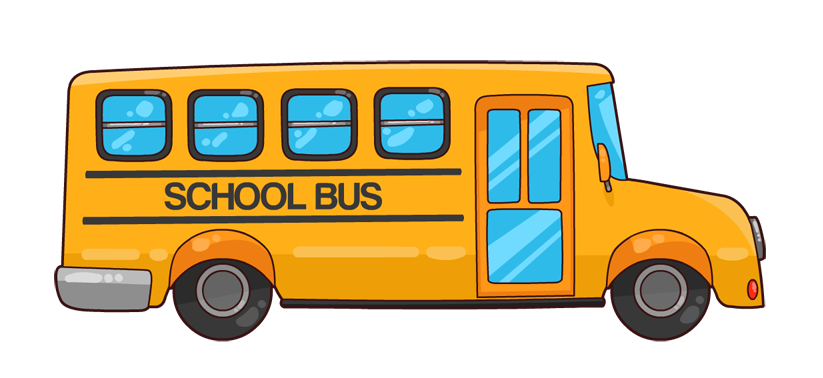 Animated school bus clipart