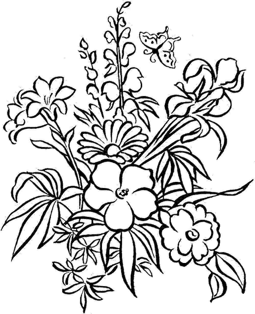 Impressive Printable Flower Coloring Pages For Adults 20 20 ...