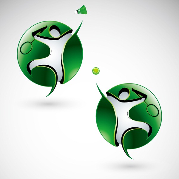Creative badminton tennis logo design vector graphics | My Free ...