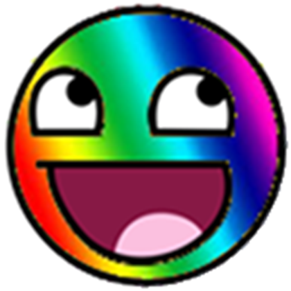 Rainbow epic smiley face! - ROBLOX