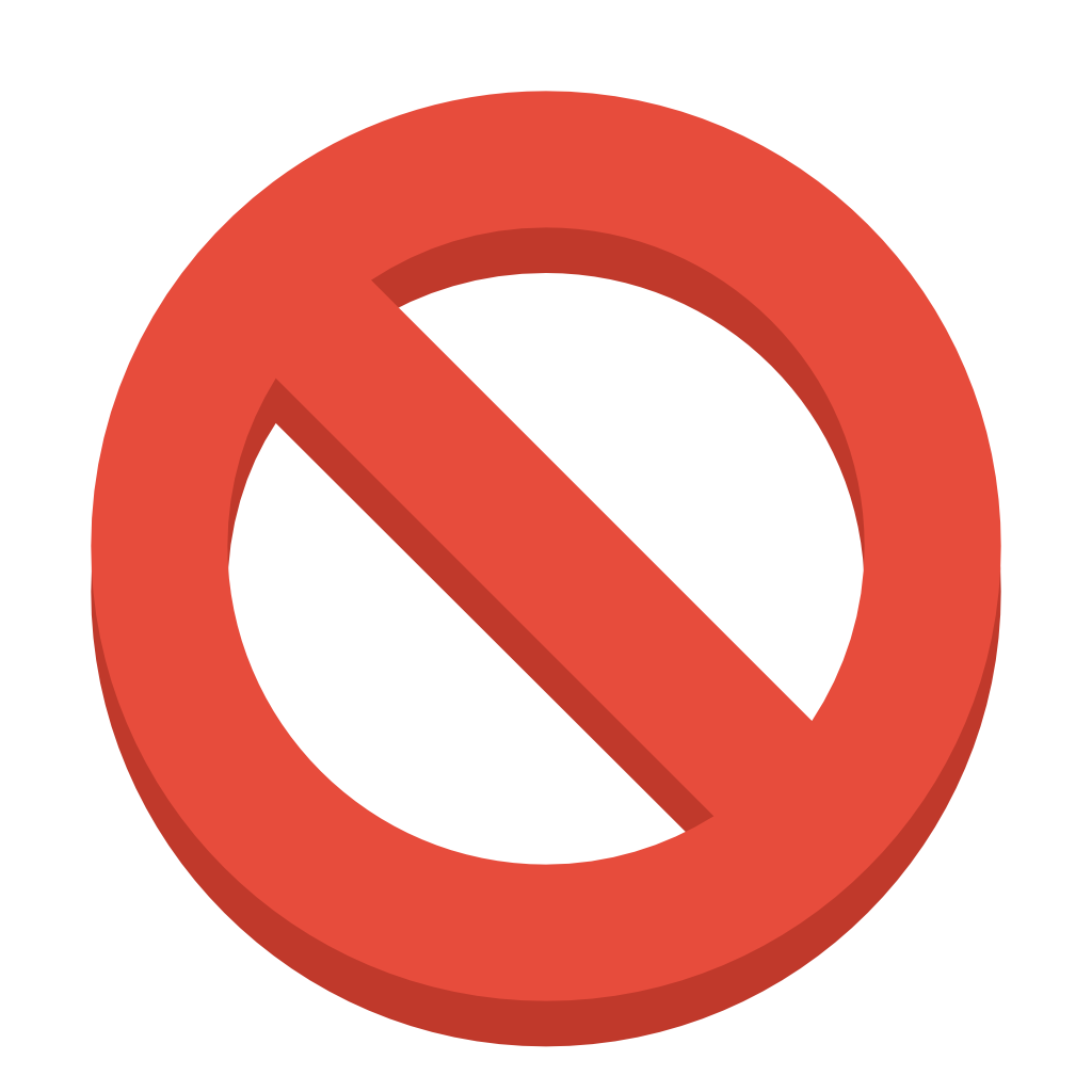 Sign ban Icon | Small & Flat Iconset | paomedia