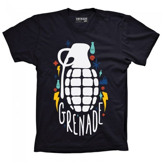 Grenade Grenade 2015 Mens Art Toon T-shirt - Grenade from Snowtart UK