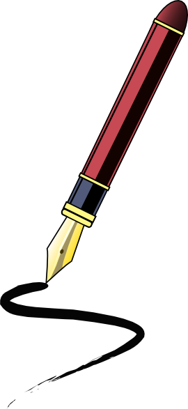 Book and pen clipart png