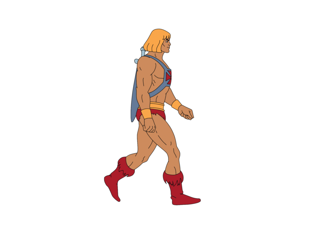 He-Man walking - traced animation by Grimbot on DeviantArt. 