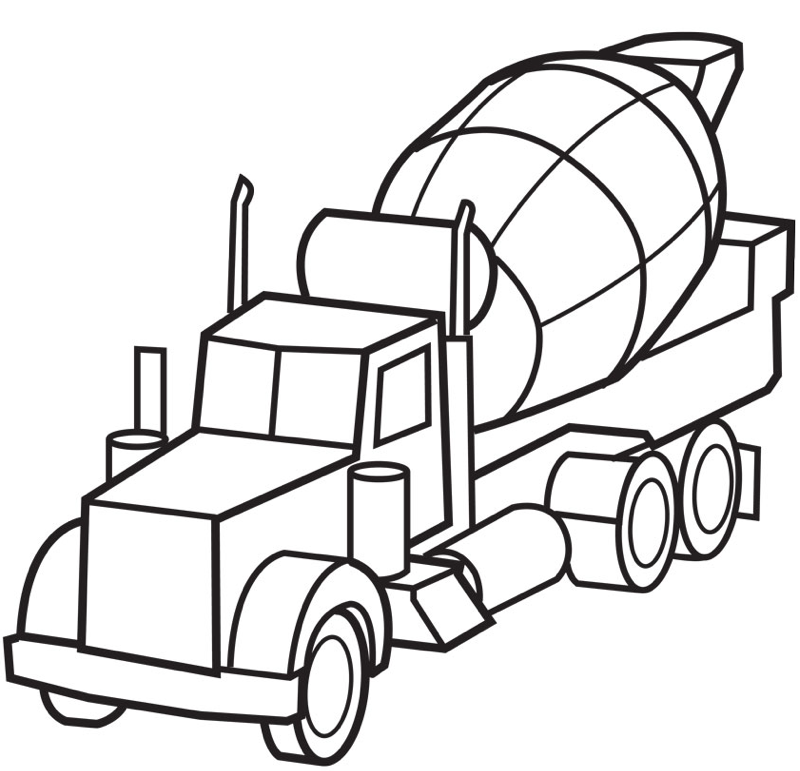 Colouring Pages Of Lorry - ClipArt Best