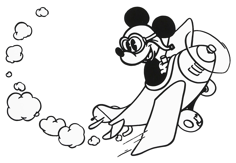 Mickey Mouse Clipart Black And White - Free ...