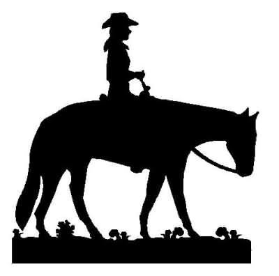 Need Silhouette of Western Horse Image