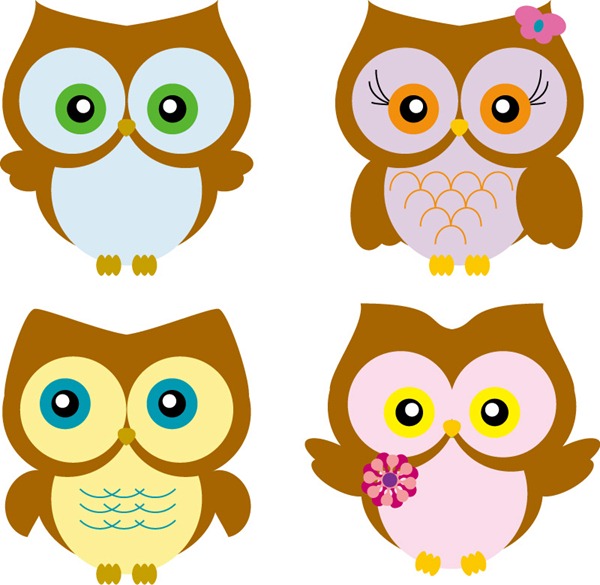 Cartoon owl vector graphics | My Free Photoshop World
