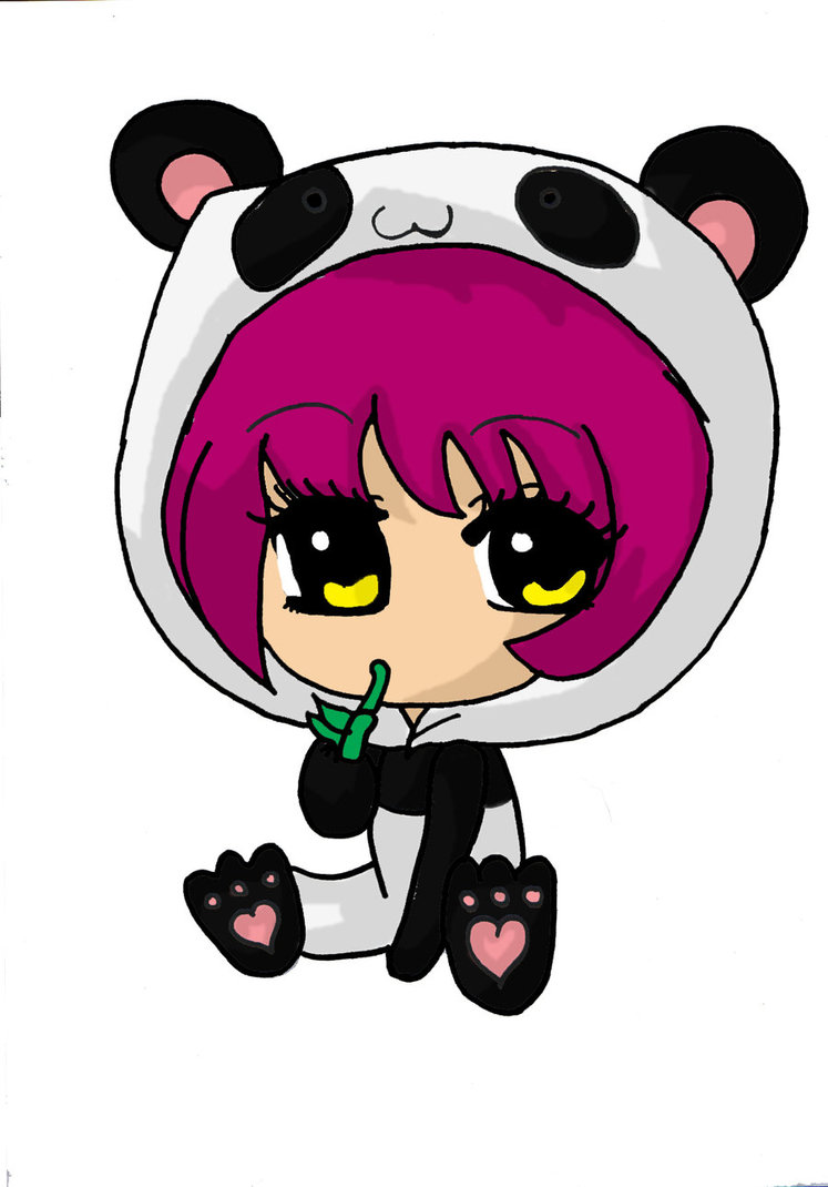 Cute Panda Chibi Girl Tonned by x-xAnimeNerdx-x