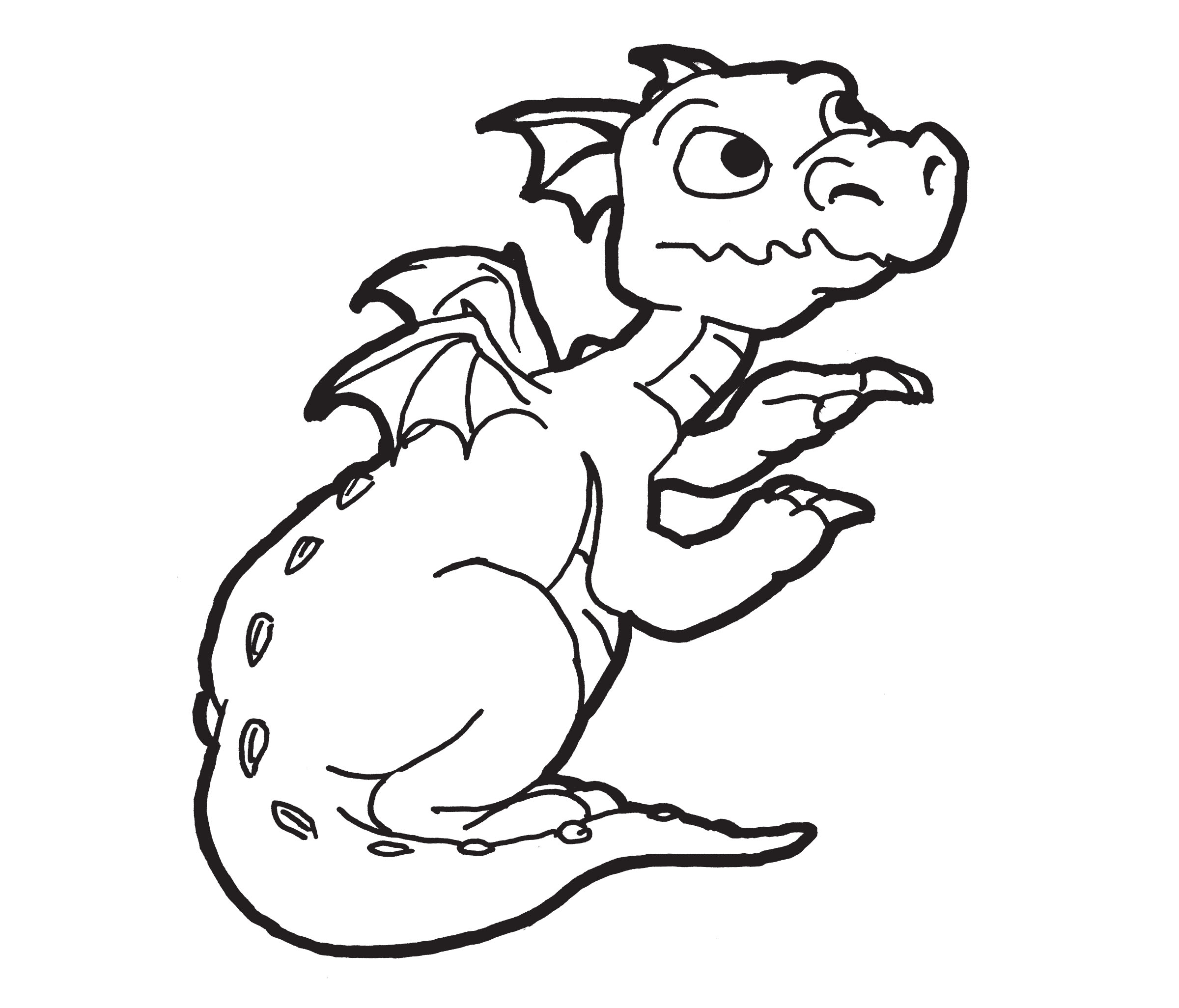 The Dragon & the Turtle: Coloring Pages