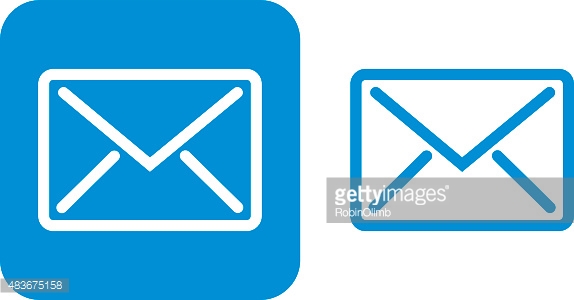 Blue Email Icon Vector Art | Getty Images