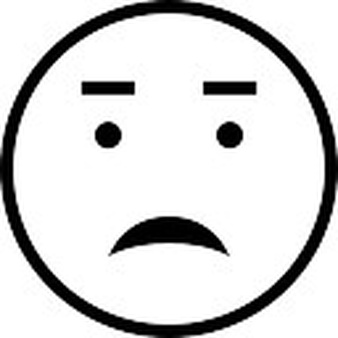 Emoticons: Worried face Vector | Free Download