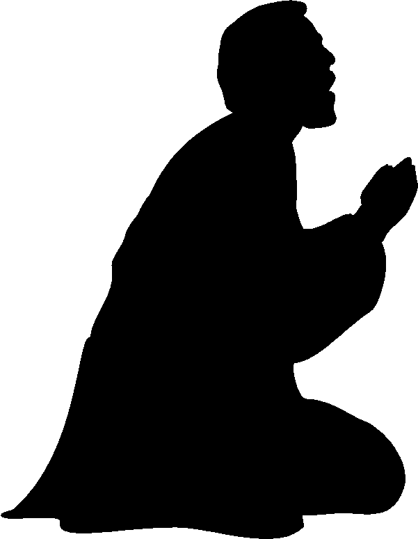 Man praying clipart