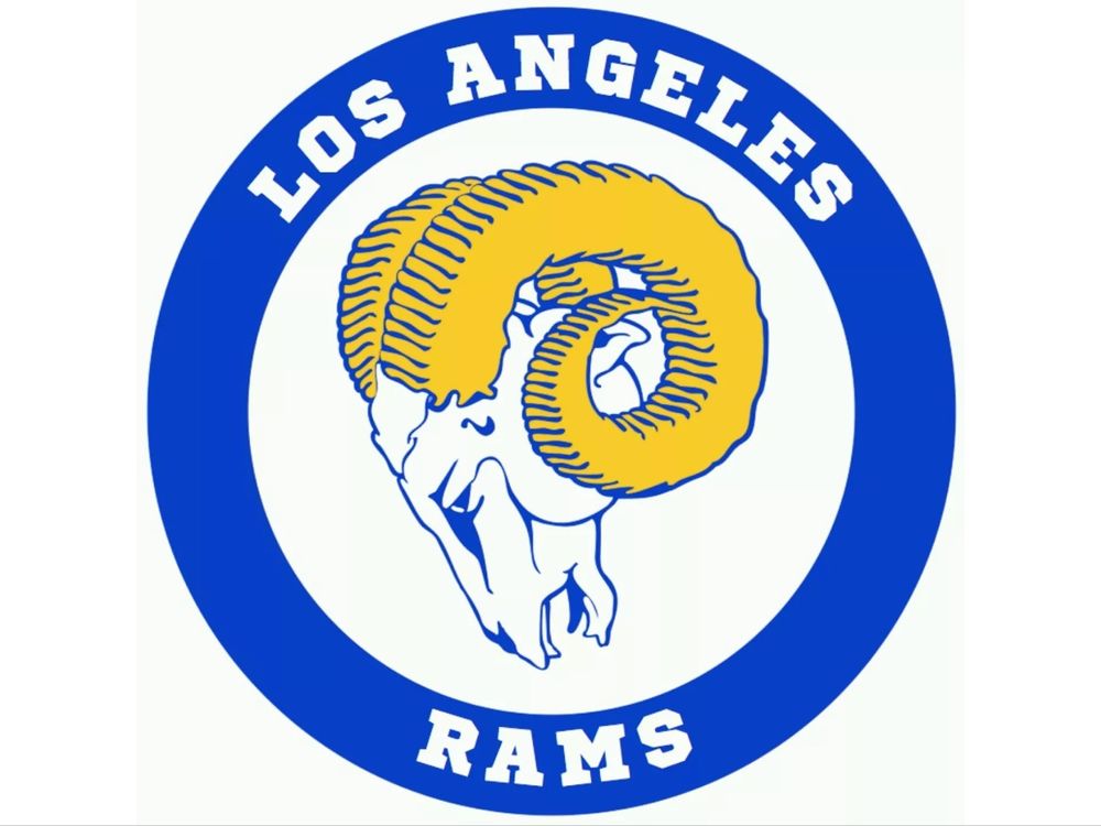 Vintage LA Rams logo car window decal - NFL Los Angeles Rams | eBay