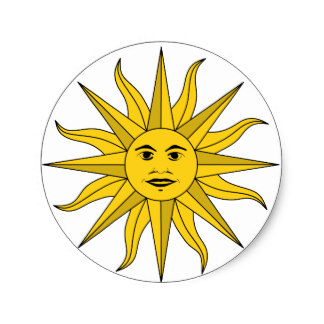 Sol Uruguay Stickers | Zazzle