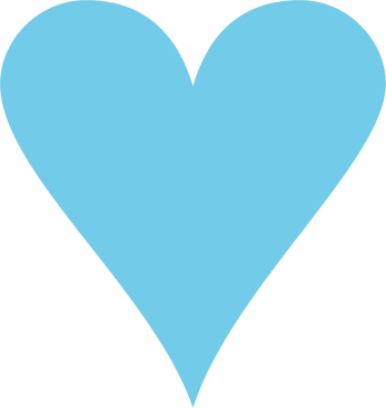 Blue heart clipart