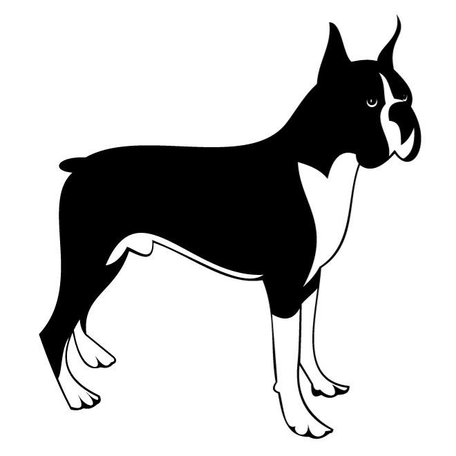 Image of Boxer Dog Clipart #5271, Free Dog Clipart Pages Of Clip ...